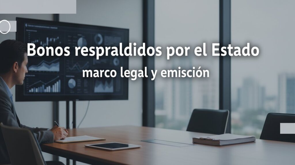 Bonos respaldados por el Estado: marco legal y emisión