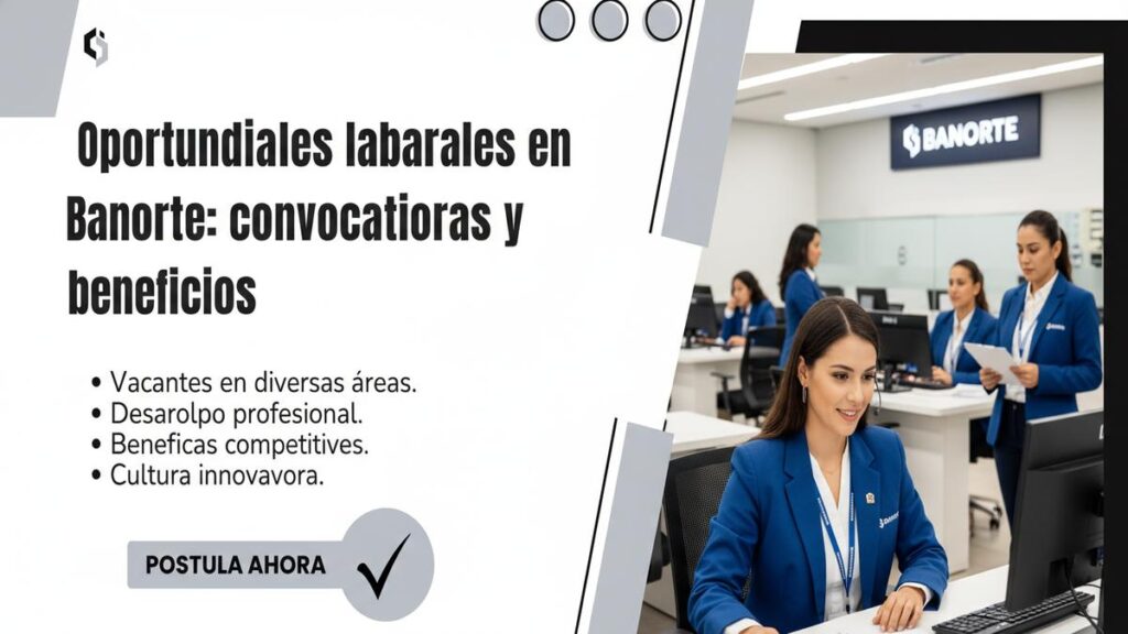 Oportunidades laborales en Banorte: convocatorias y beneficios